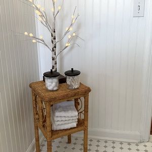 Vintage Wicker BOHO shelf